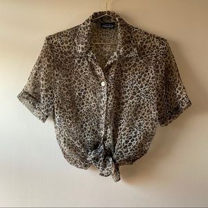 🌟Vintage Leopard print tops